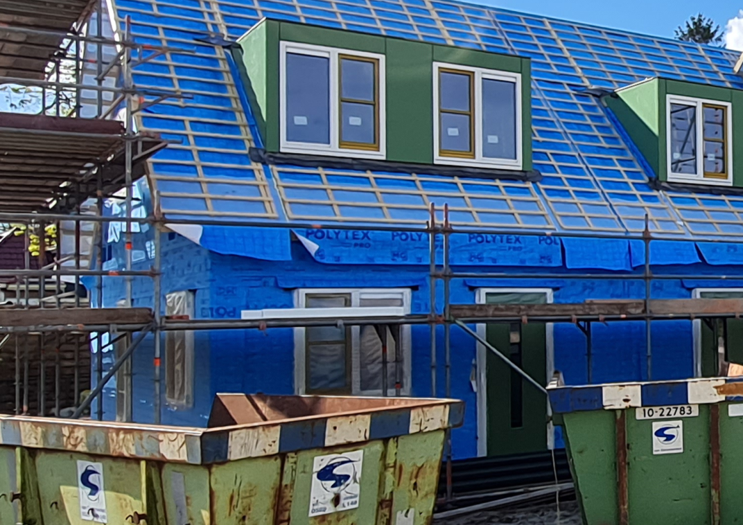 Nieuwe huizen in aanbouw