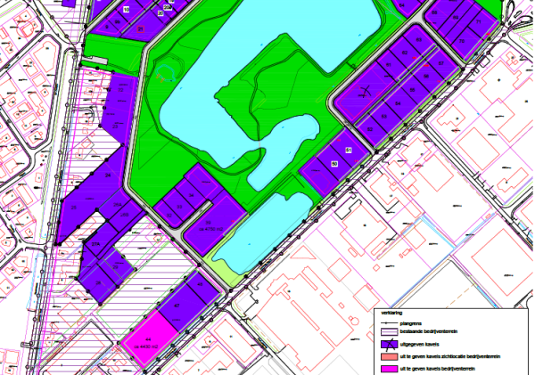 Beschikbare bedrijfskavel op Bedrijvenpark Haarveld in juli 2023